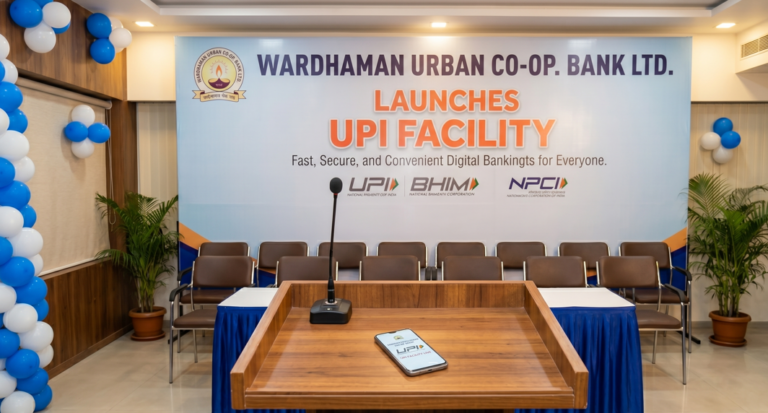 Wardhaman Urban Co-op. Bank Launches UPI Facility Wardhaman Urban Co-op. Bank Launches UPI Facility